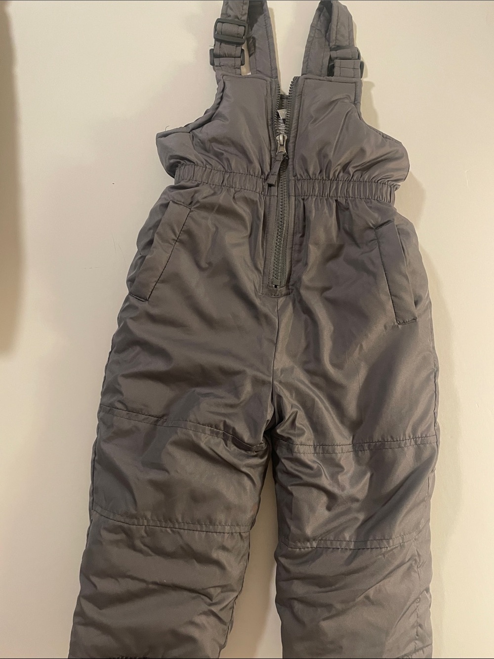 Tahari Kids Gray Snow Overalls with Adjustable Straps